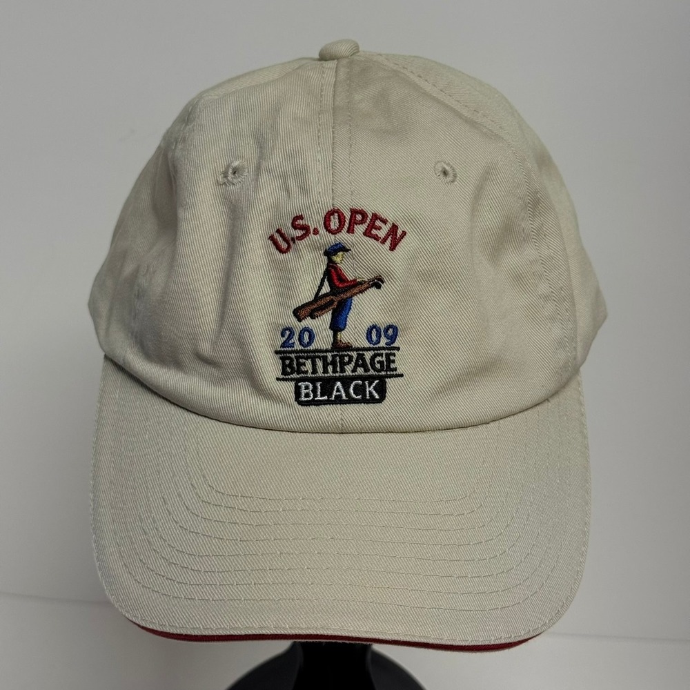 U.S. Open 2009 Bethpage Black Golf Hat Men's Adjustable Beige Cap - Picture 1 of 6